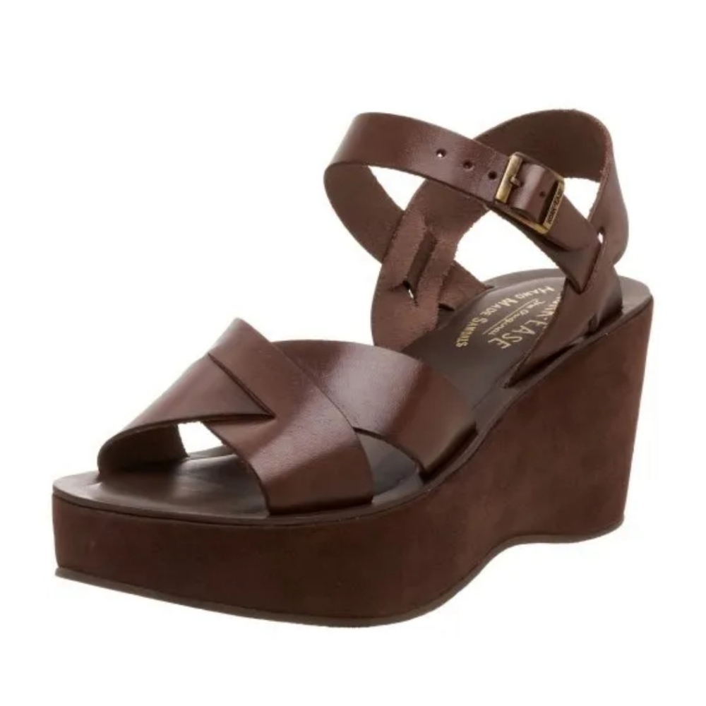 KorkEase Ava Classic Wedge Sandals Gem